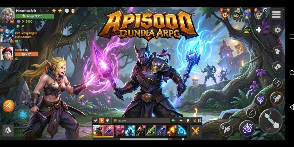 Tampilan gameplay menakjubkan dari API5000 dengan aksi ARPG yang mendebarkan.