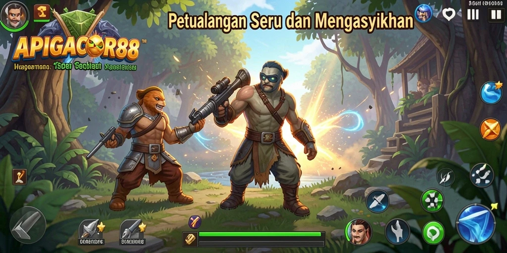 Gameplay APIGACOR88 yang seru dan menantang dalam petualangan.