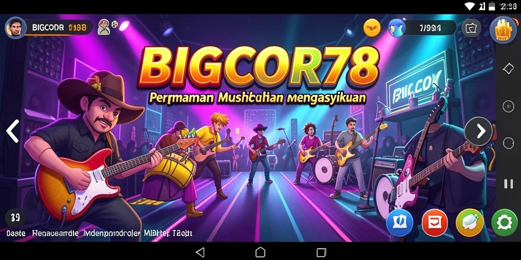 Screenshot utama gameplay musik yang seru dan interaktif.