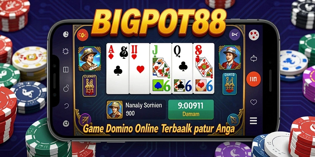 Screenshot gameplay BIGPOT88 menampilkan aksi seru permainan Domino.