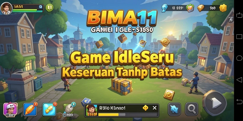 Tangkapan layar utama BIMA11 menampilkan gameplay yang seru dan menantang.