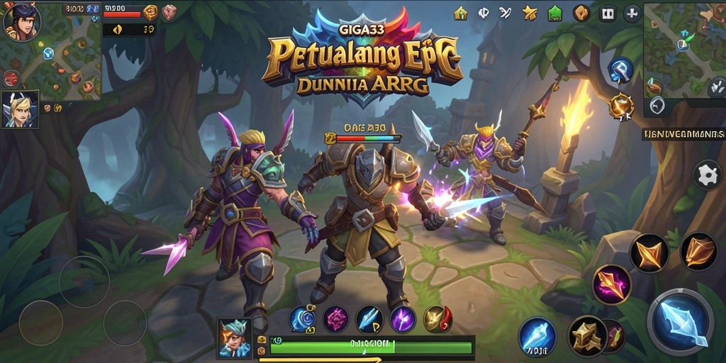 Gameplay seru GIGA33 dalam dunia ARPG yang menakjubkan.