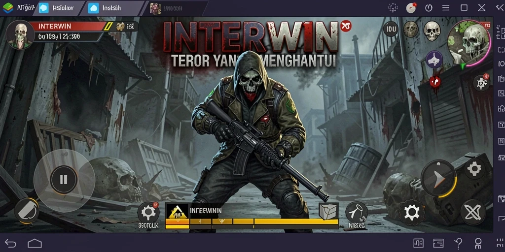 Screenshot INTERWIN menampilkan momen gameplay yang mencekam dan penuh ketegangan.
