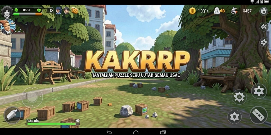 Tampilan gameplay KAKRP yang menarik dan penuh tantangan.