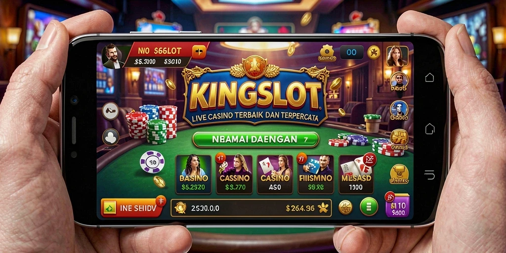 Screenshot gameplay KINGSLOT yang menunjukkan suasana Live Casino yang menarik.