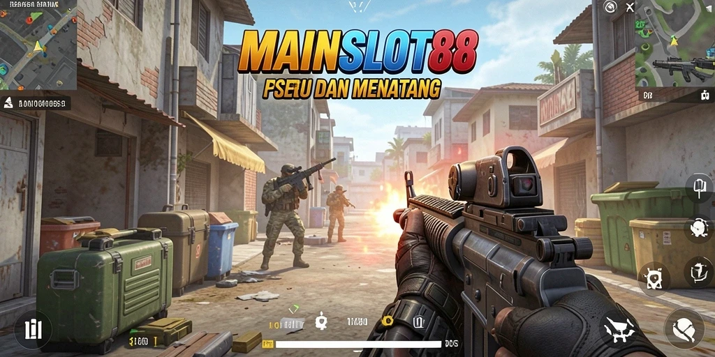 Screenshot menampilkan aksi seru dalam game FPS MAINSLOT88.