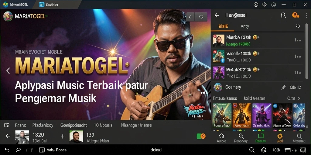 Tampilan gameplay interaktif MARIATOGEL yang penuh warna.