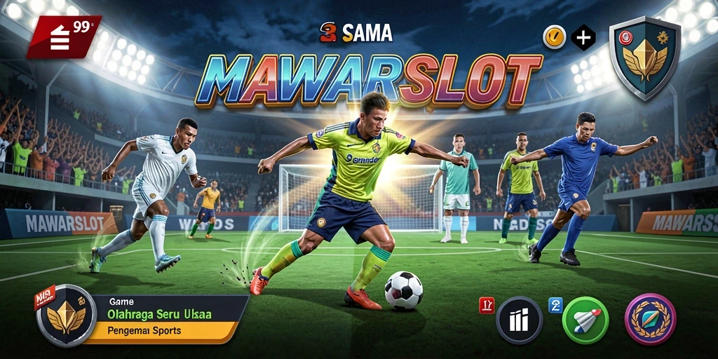 Tampilan screenshot utama MAWARSLOT menampilkan aksi olahraga yang seru.