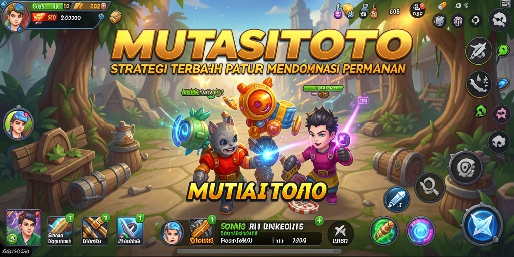 Tampilan epik dari pertempuran dalam MUTASITOTO yang menampilkan strategi cerdas.