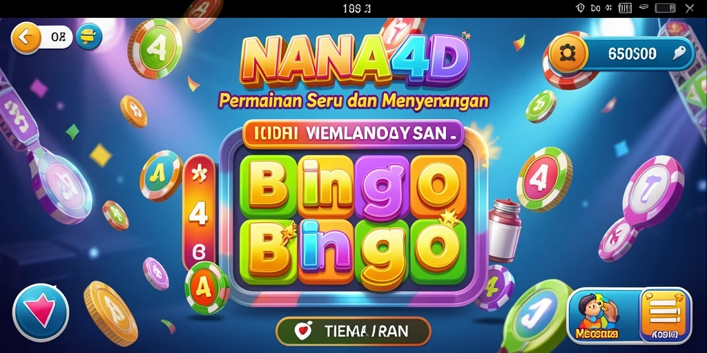 Tangkapan layar NANA4D menampilkan permainan Bingo yang seru dan interaktif.