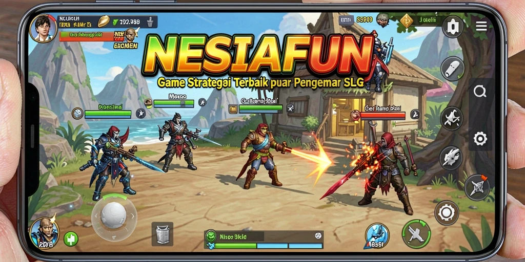 Tampilan gameplay menarik dari NESIAFUN dengan elemen strategi.