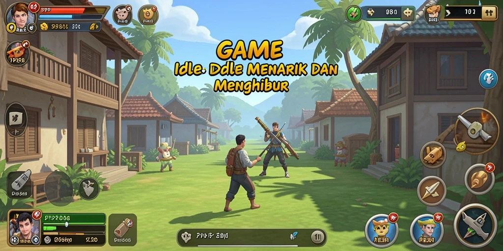 Tampilan gameplay PP88 yang menarik dan penuh warna dalam mode Idle.