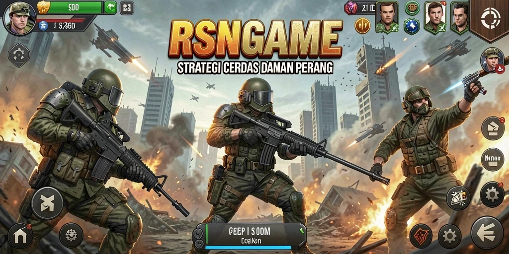 Tampilan strategis dalam gameplay RSNGAME yang menantang.