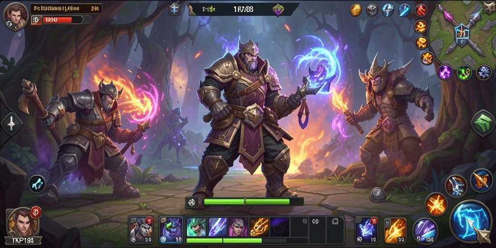 Screenshot utama TKP188 menampilkan aksi pertempuran seru dalam permainan ARPG.